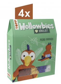 Wollowbies Häkelset Papagei VE=4 Ex. 