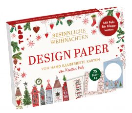 Design Paper Besinnliche Weihnachten DIN A5. Mit Falz für Klappkarten 