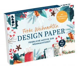 Design Paper A5: Frohe Weihnachten. Mit Handlettering-Grundkurs 