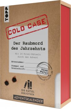 Die Rätselbibliothek Adventskalender – Cold Case: Der Raubmord des Jahrzehnts: Mit 24 Krimi-Rätseln durch den Advent 