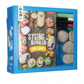 Kreativ-Set Steine bemalen für Kinder (Buch + Material) 