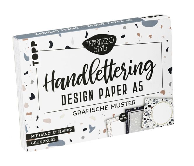 Handlettering Design Paper Block Terrazzo A5 