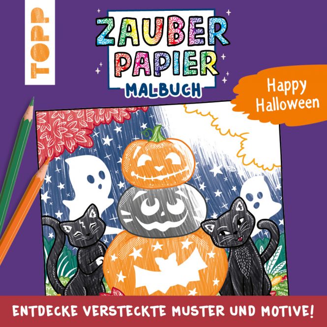 Zauberpapier Malbuch Happy Halloween 