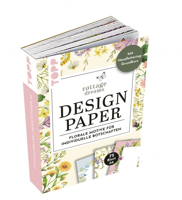 Handlettering Design Paper Block Cottage Dreams A6 