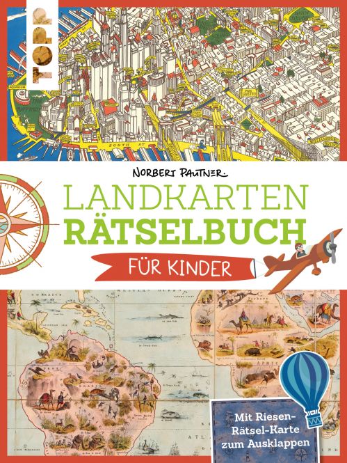 Landkartenrätselbuch für Kinder 
