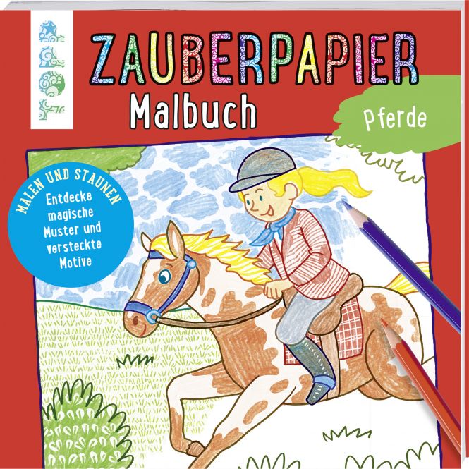 Zauberpapier Malbuch Pferde 